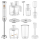 Blender Sencor Blender ręczny SHB 6551WH
